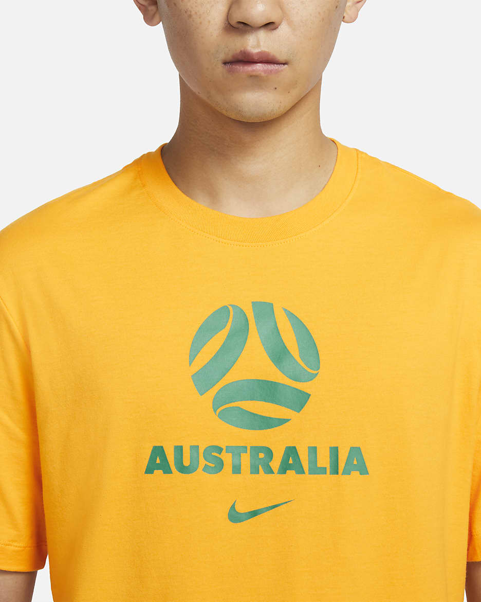 Australia Men's Nike T-Shirt - University Gold