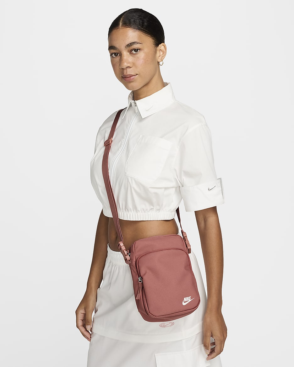 Bolsa bandolera Nike Heritage (4 L) - Rosa cañón/Rosa cañón/Blanco cumbre