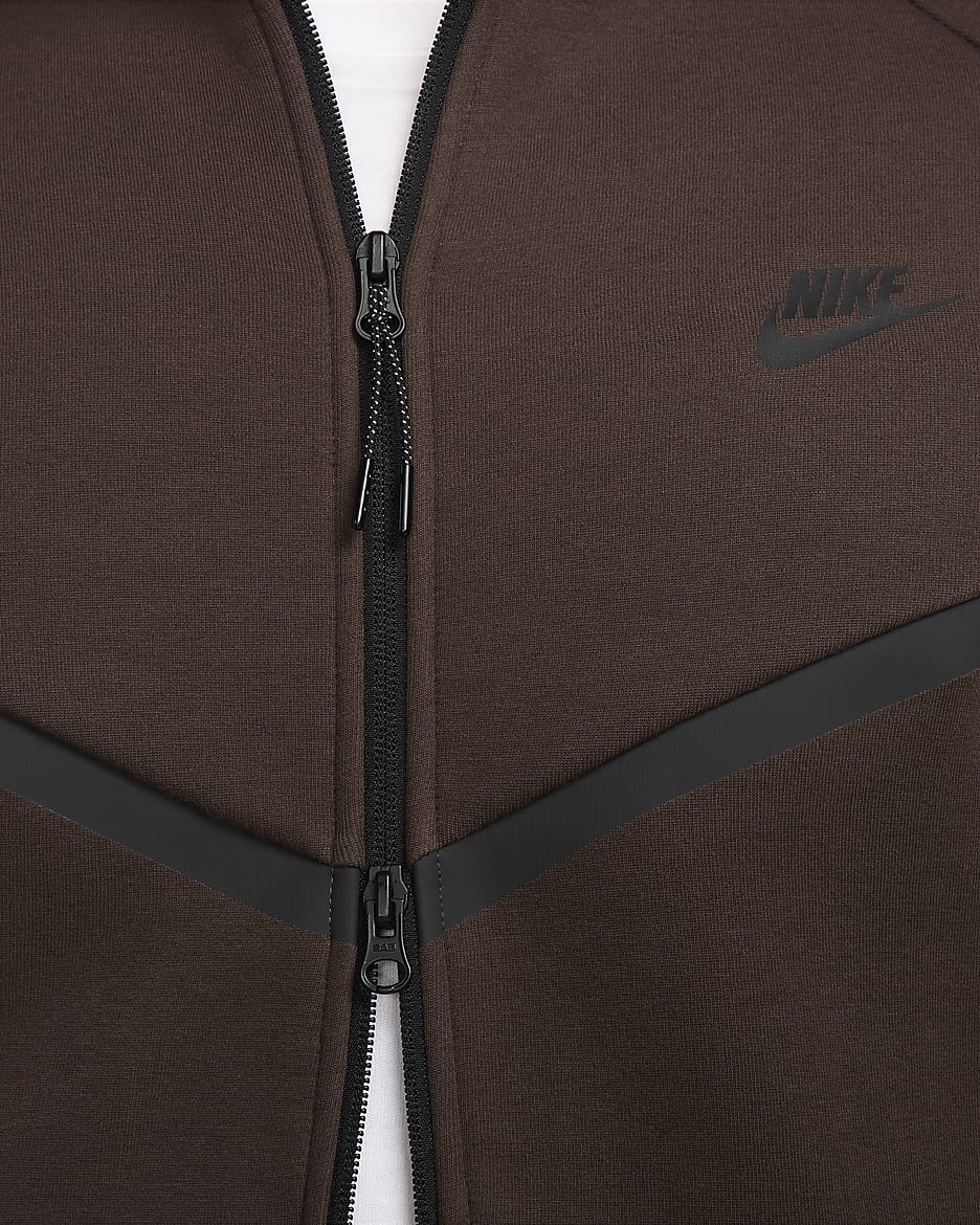 Nike Tech Men's Full-Zip Windrunner Hoodie - Baroque Brown/Black