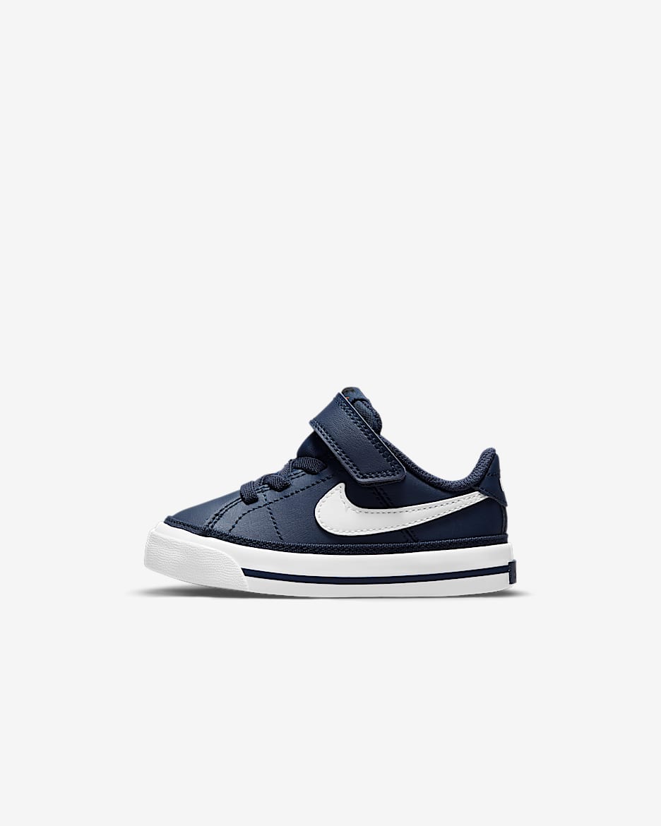 Buty dla niemowląt i maluchów Nike Court Legacy - Midnight Navy/Gum Light Brown/Biel