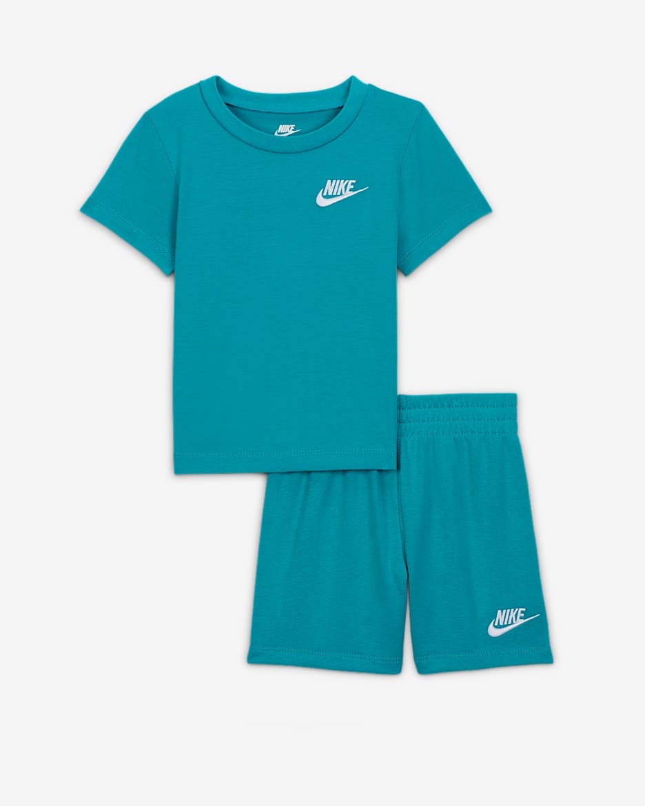 Nike Baby (12-24M) 2-Piece Knit Shorts Set - Dusty Cactus