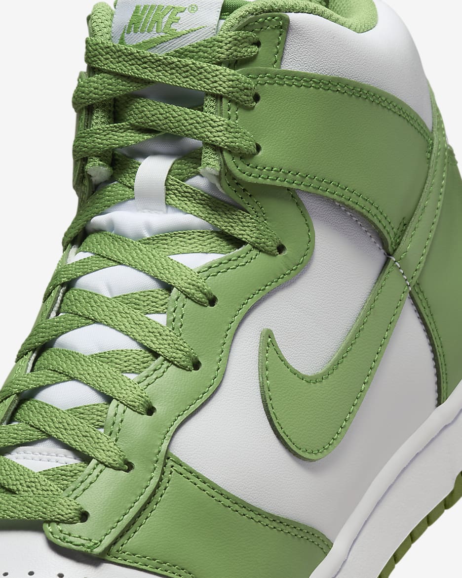 Nike Dunk High Retro Men's Shoes - White/White/Chlorophyll