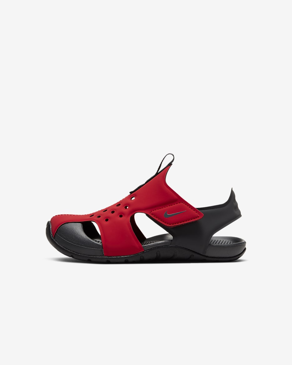 Sandalias para niños de preescolar Nike Sunray Protect 2 - Rojo universitario/Negro/Antracita
