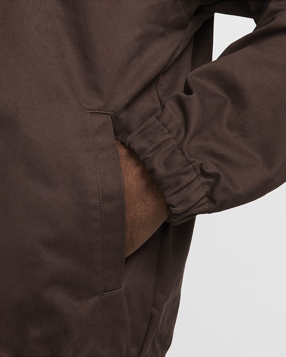 Vævet Nike Life-Harrington-jakke til mænd - Baroque Brown/Baroque Brown