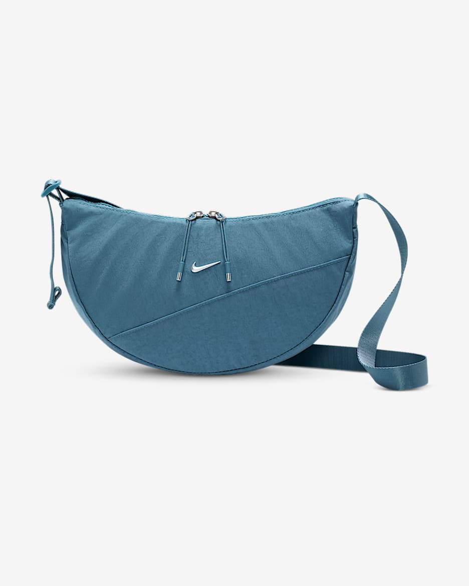 Bolsa bandolera Crescent (4 L) Nike Aura - Azul humeante/Azul humeante/Plata mate