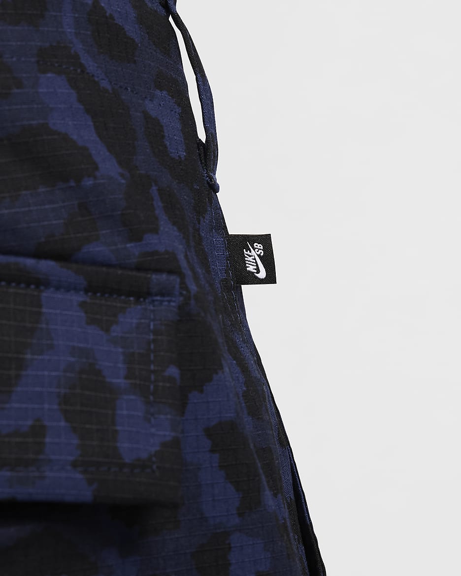 Nike SB Kearny Shorts mit durchgehendem Print für Herren - Midnight Navy