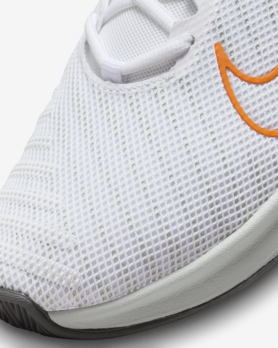 Tenis de entrenamiento para hombre Nike Metcon 9 - Blanco/Plata claro/Mandarina brillante/Blanco