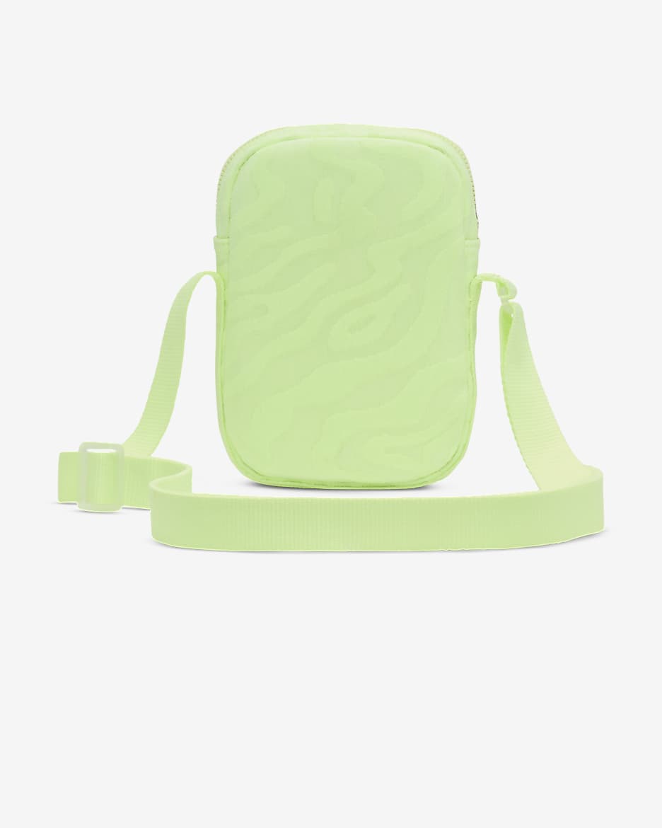 Nike Heritage Cross-Body Bag (Small, 1L) - Barely Volt/White/Dusty Cactus