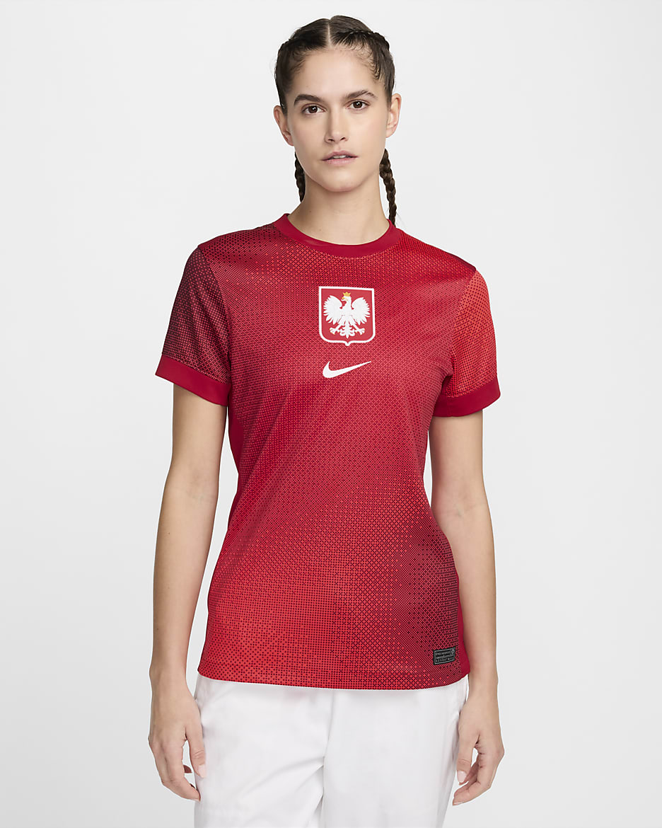 Poland 2024/25 Stadium Away Women's Nike Dri-FIT Football Replica Shirt - Bright Crimson/Gym Red/Team Red/White