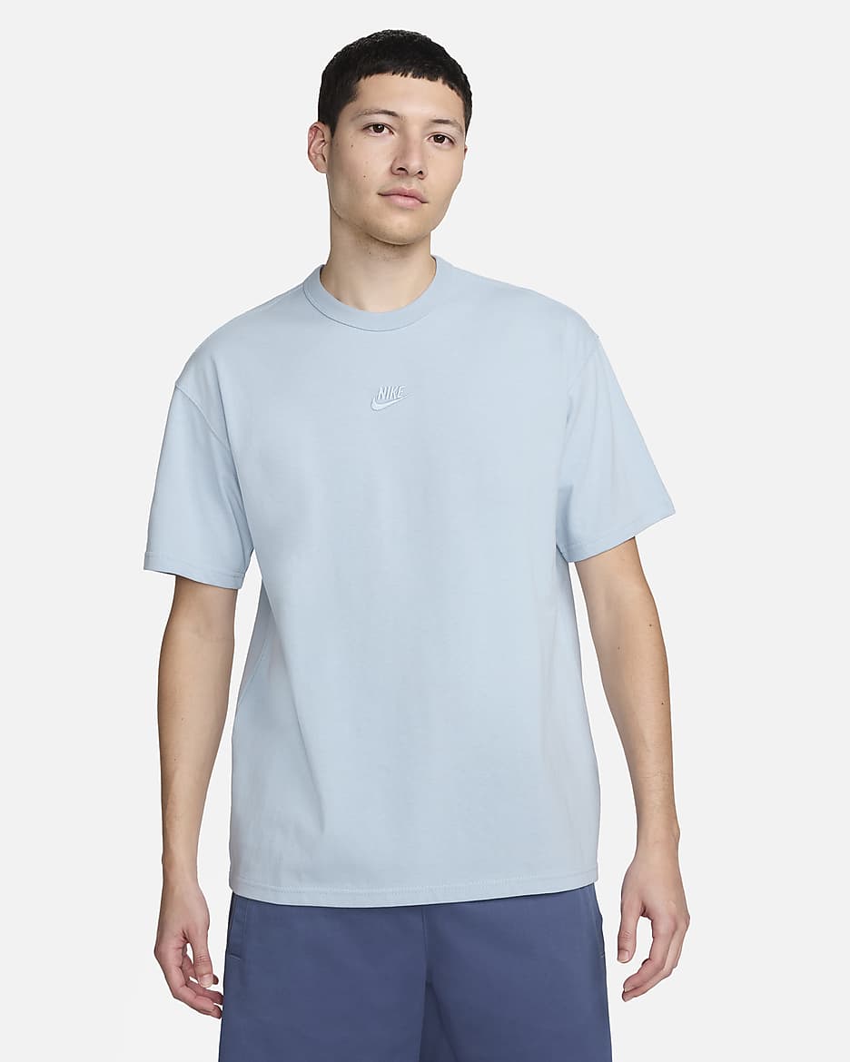 Nike Sportswear Premium Essentials 男款 T 恤 - Light Armory Blue