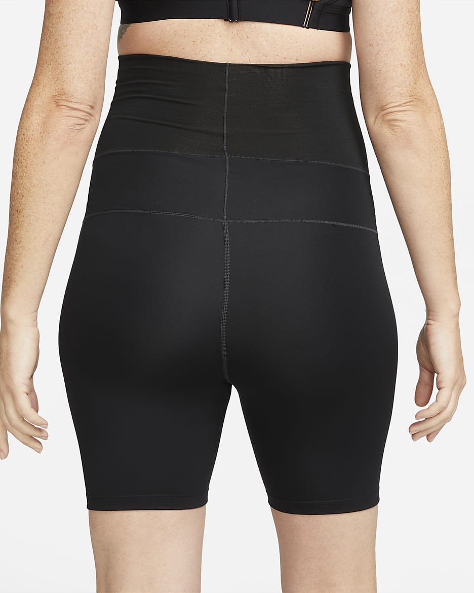 Nike One (M) Women's 7" Biker Shorts (Maternity) - Black/White