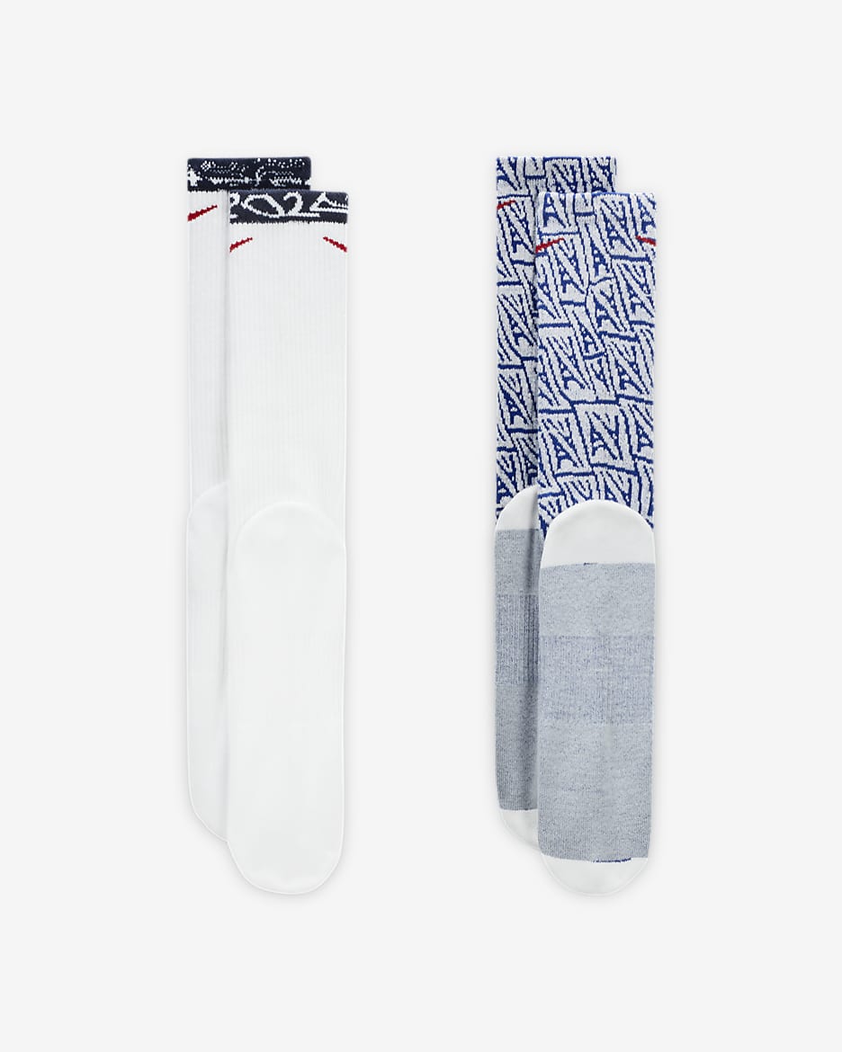 Chaussettes Nike Cushioned USA Everyday (2 paires) - Multicolore