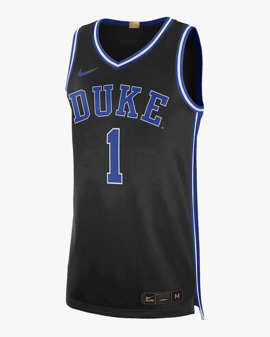 Camiseta edición limitada para hombre Nike College Dri-FIT (Duke) (Zion Williamson) - Negro/Royal juego