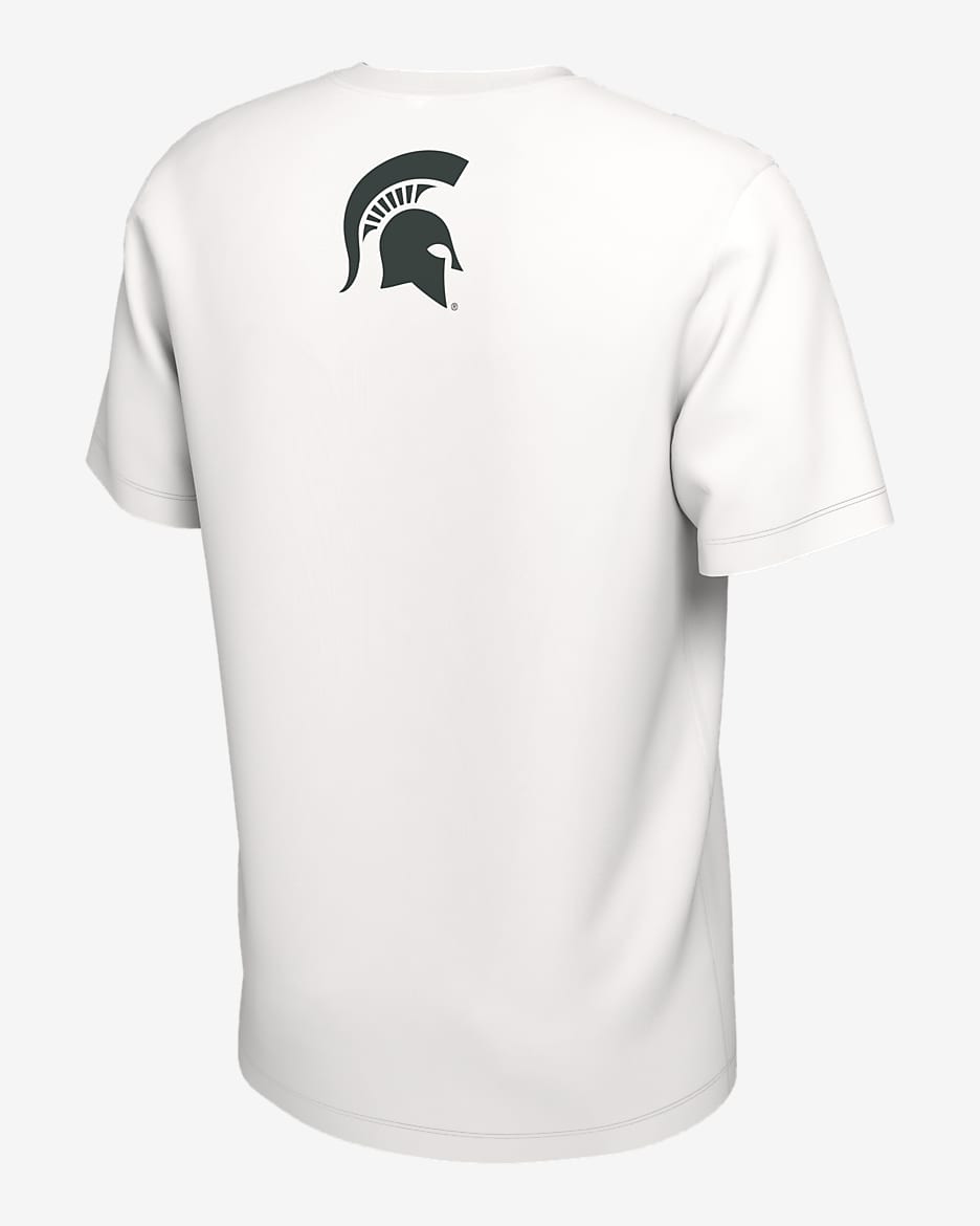 Michigan State Men's Nike College Basketball T-Shirt - White