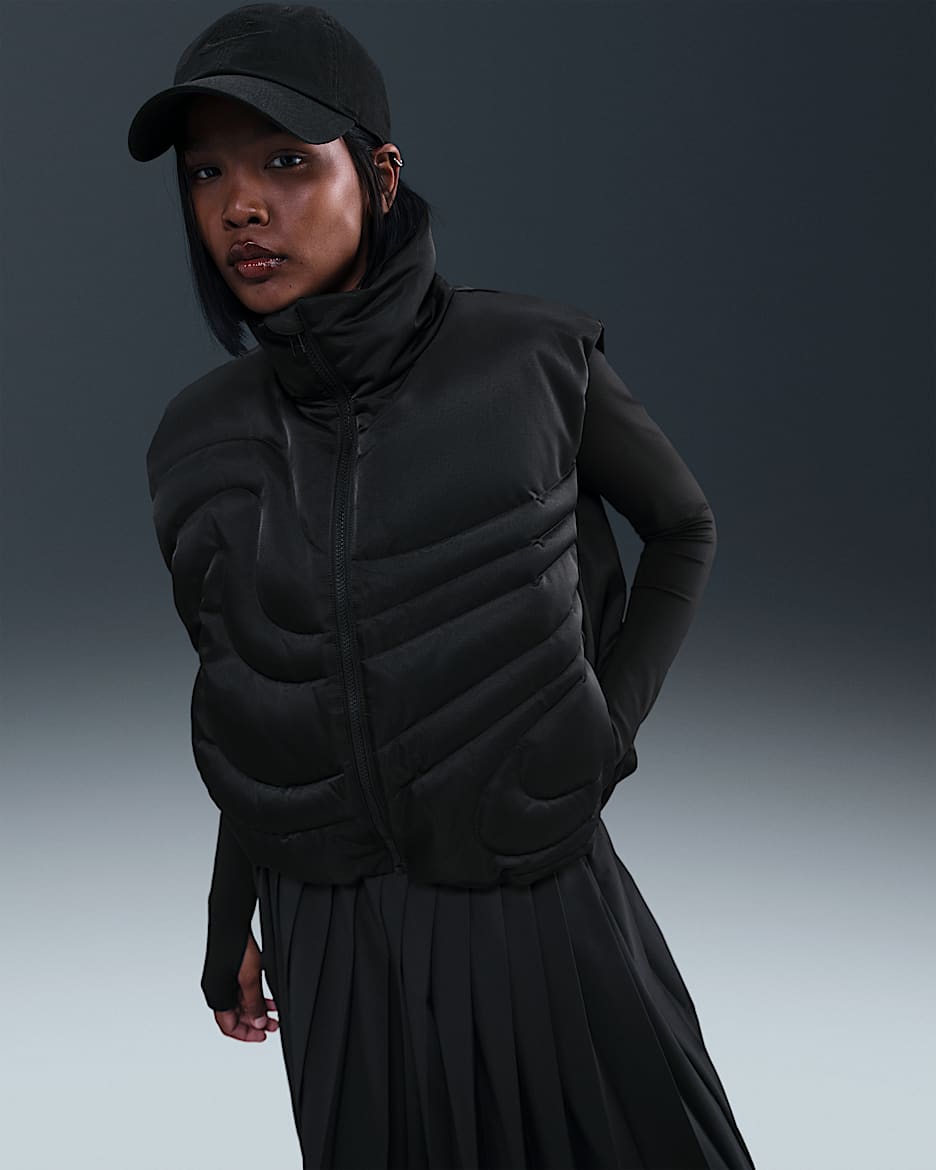 Nike Sportswear Swoosh Series Women's Oversized Down Gilet - Black/Black