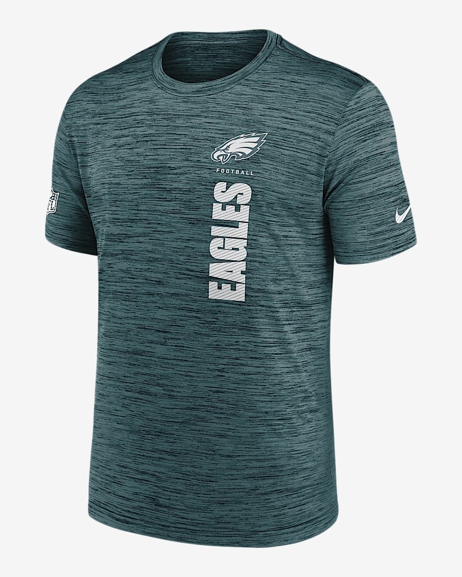 Philadelphia Eagles Sideline Velocity Men's Nike Dri-FIT NFL T-Shirt - Sport Teal