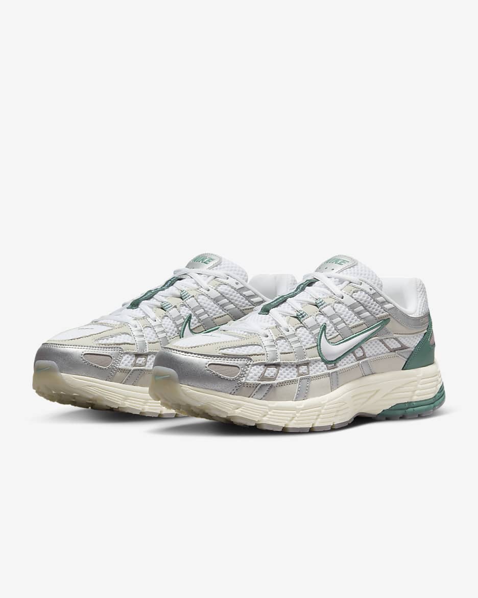 รองเท้า Nike P-6000 Premium - Light Bone/Metallic Silver/Bicoastal/ขาว