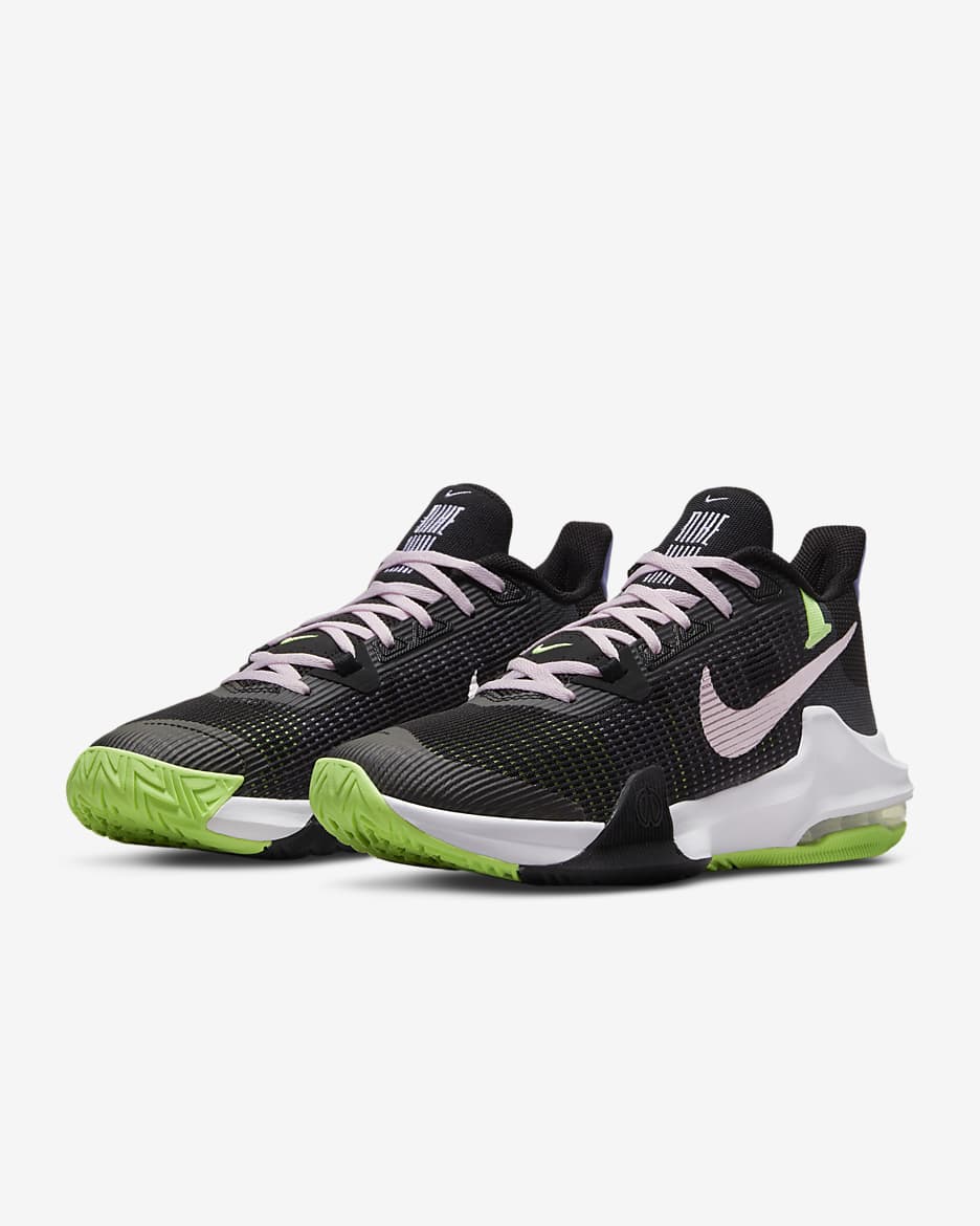 Nike Impact 3-basketballsko - sort/Ghost Green/Purple Pulse/Pink Foam