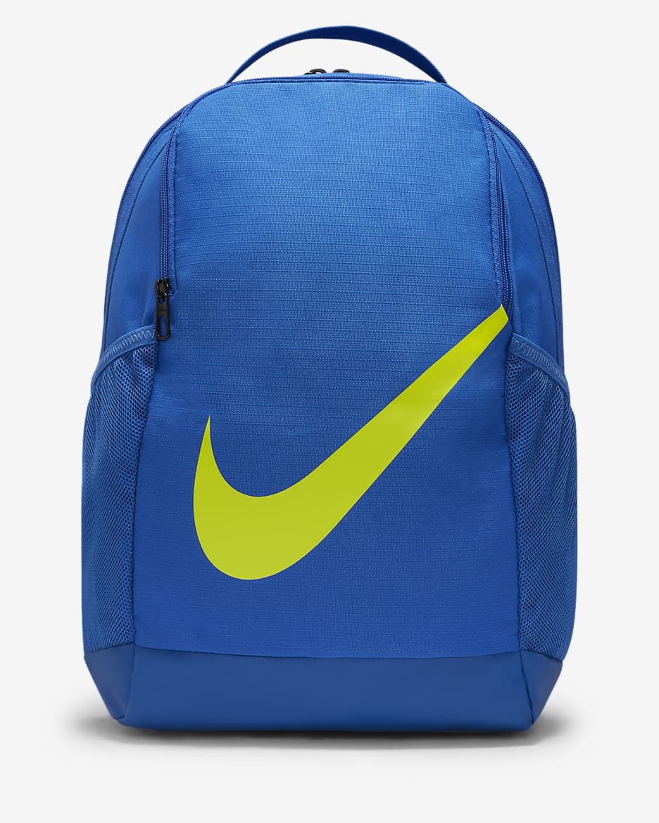 Nike Brasilia Kids' Backpack (18L) - Game Royal/Game Royal/Atomic Green
