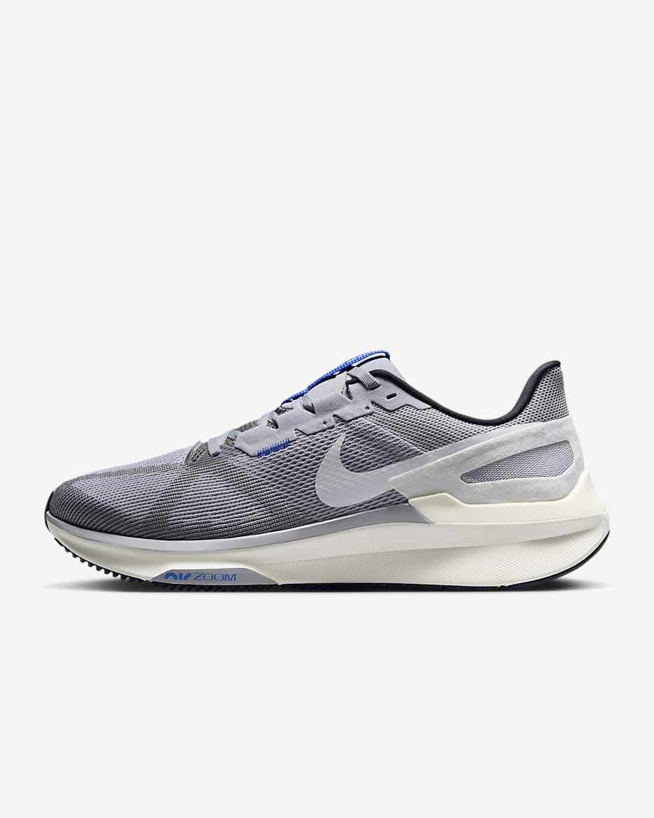 Nike Structure 25 Men's Road Running Shoes - Smoke Grey/Wolf Grey/Sail/White