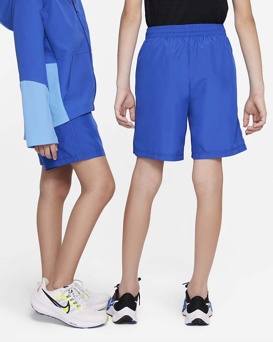 Nike Multi Dri-FIT treningsshorts til store barn (gutt) - Game Royal/Hvit