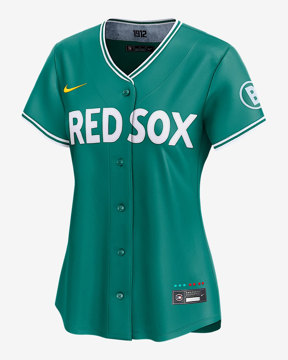 Jersey Nike Dri-FIT ADV de la MLB Limited para mujer Boston Red Sox City Connect - Verde