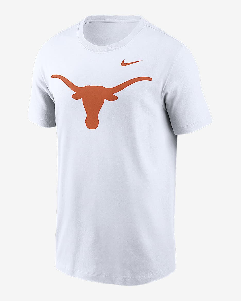 Playera universitaria Nike para hombre Texas Longhorns Primetime Logo - Blanco