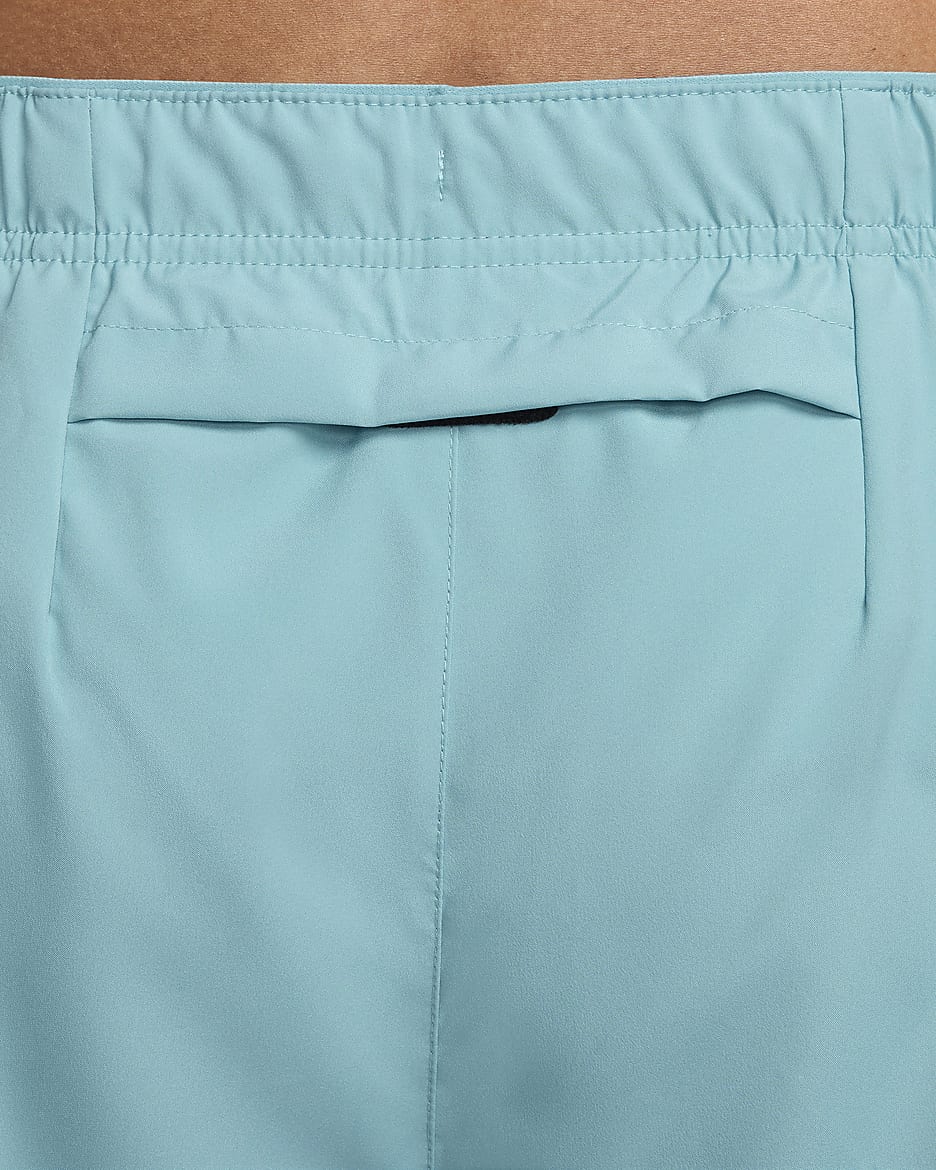 Nike Challenger Men's Dri-FIT 18cm (approx.) Brief-Lined Running Shorts - Denim Turquoise/Glacier Blue/Black