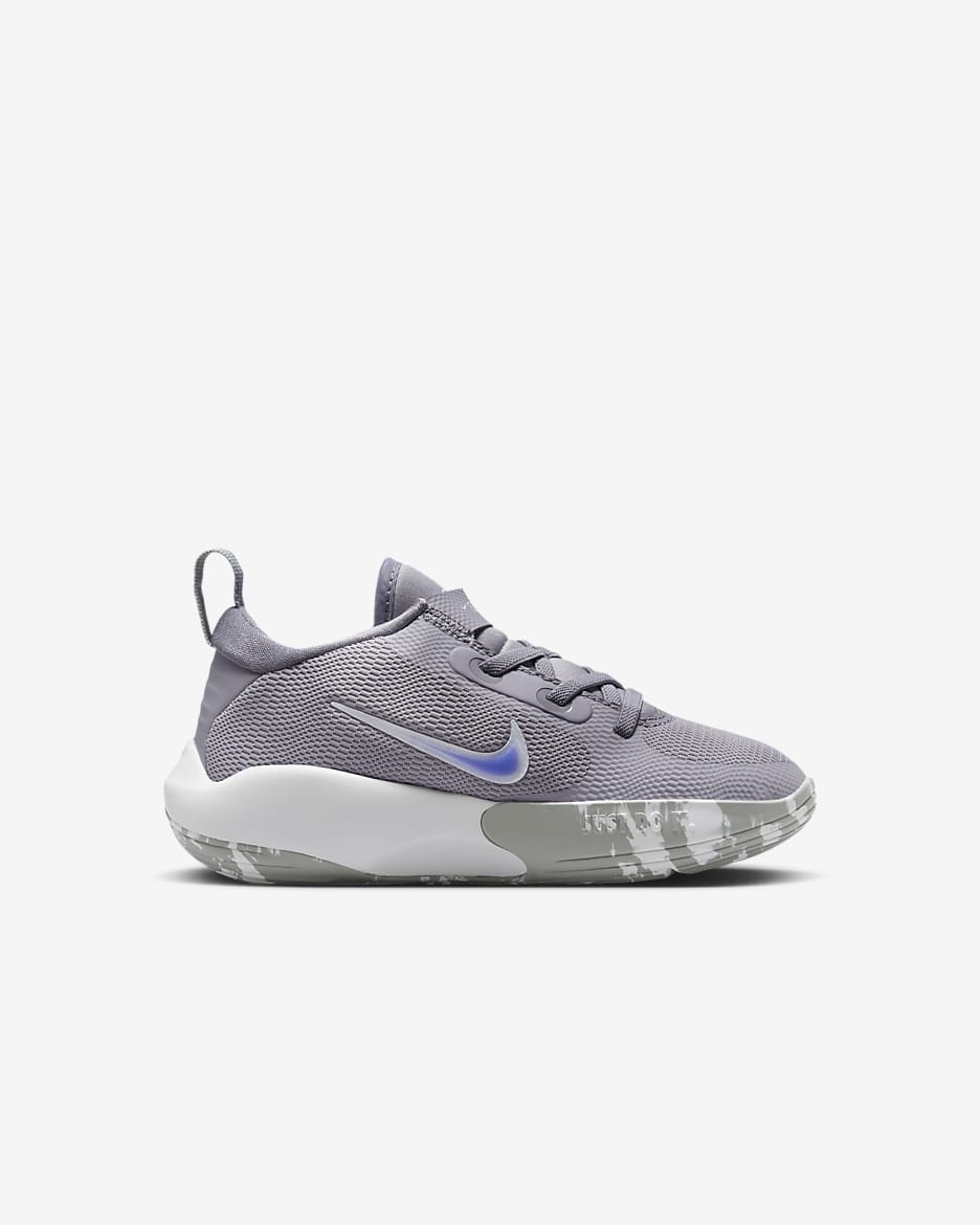 Nike IsoFly Little Kids' Shoes - Cement Grey/Light Smoke Grey/Pure Platinum/Royal Pulse