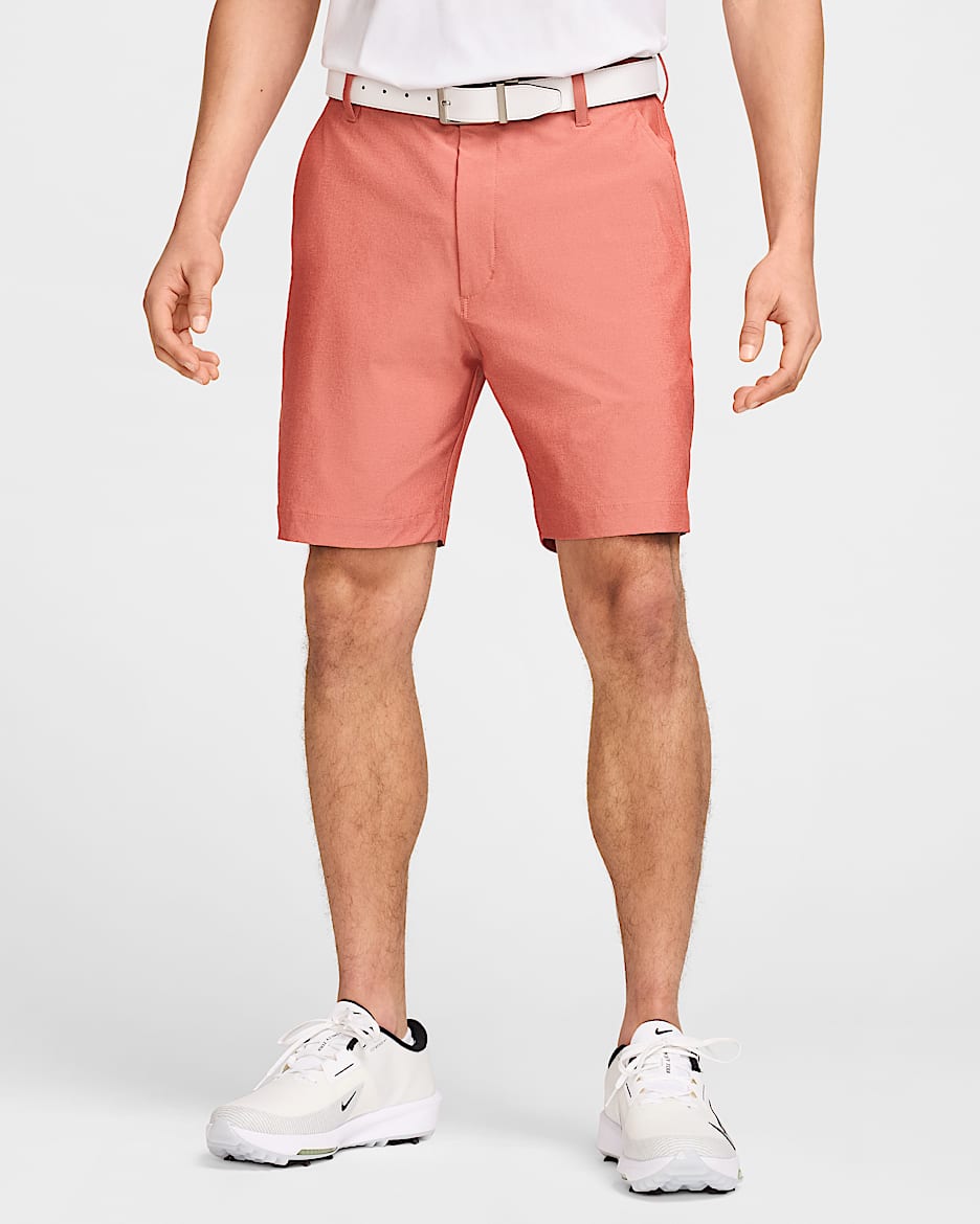 Shorts de golf Dri-FIT de 18 cm para hombre Nike Victory  - Cinabrio/Ágata melocotón/Cinabrio