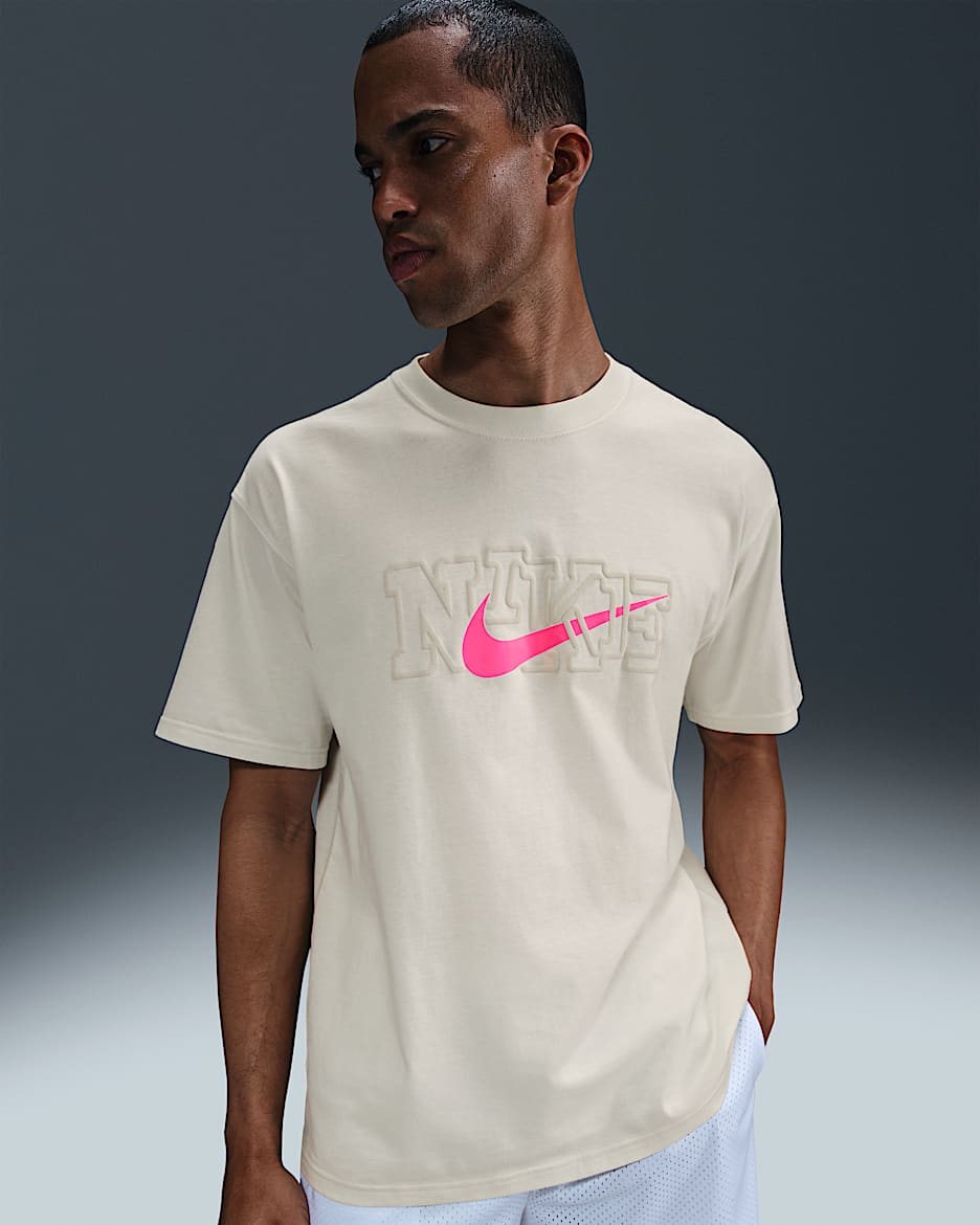T-shirt da basket Max90 Nike – Uomo - Sail