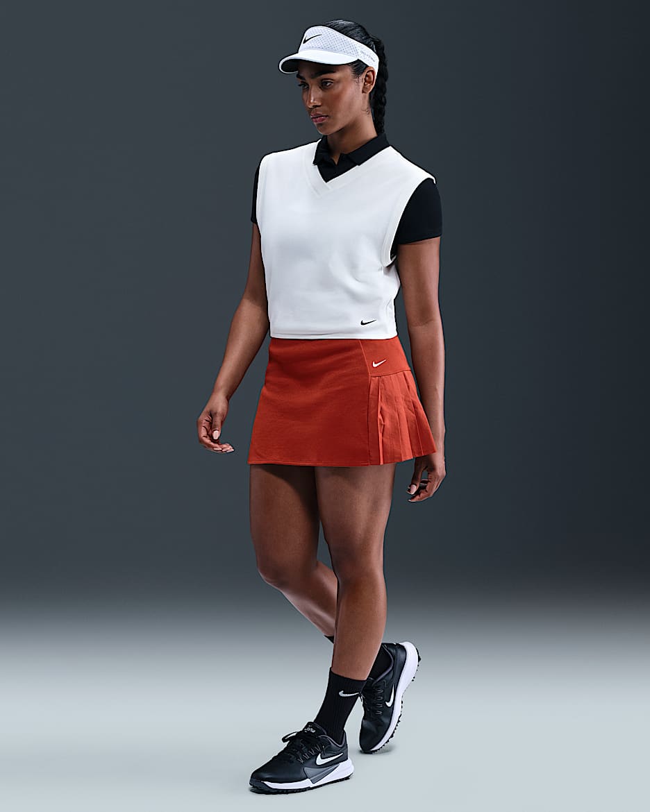 Nike Women's Golf Skirt - Dragon Red/Sail