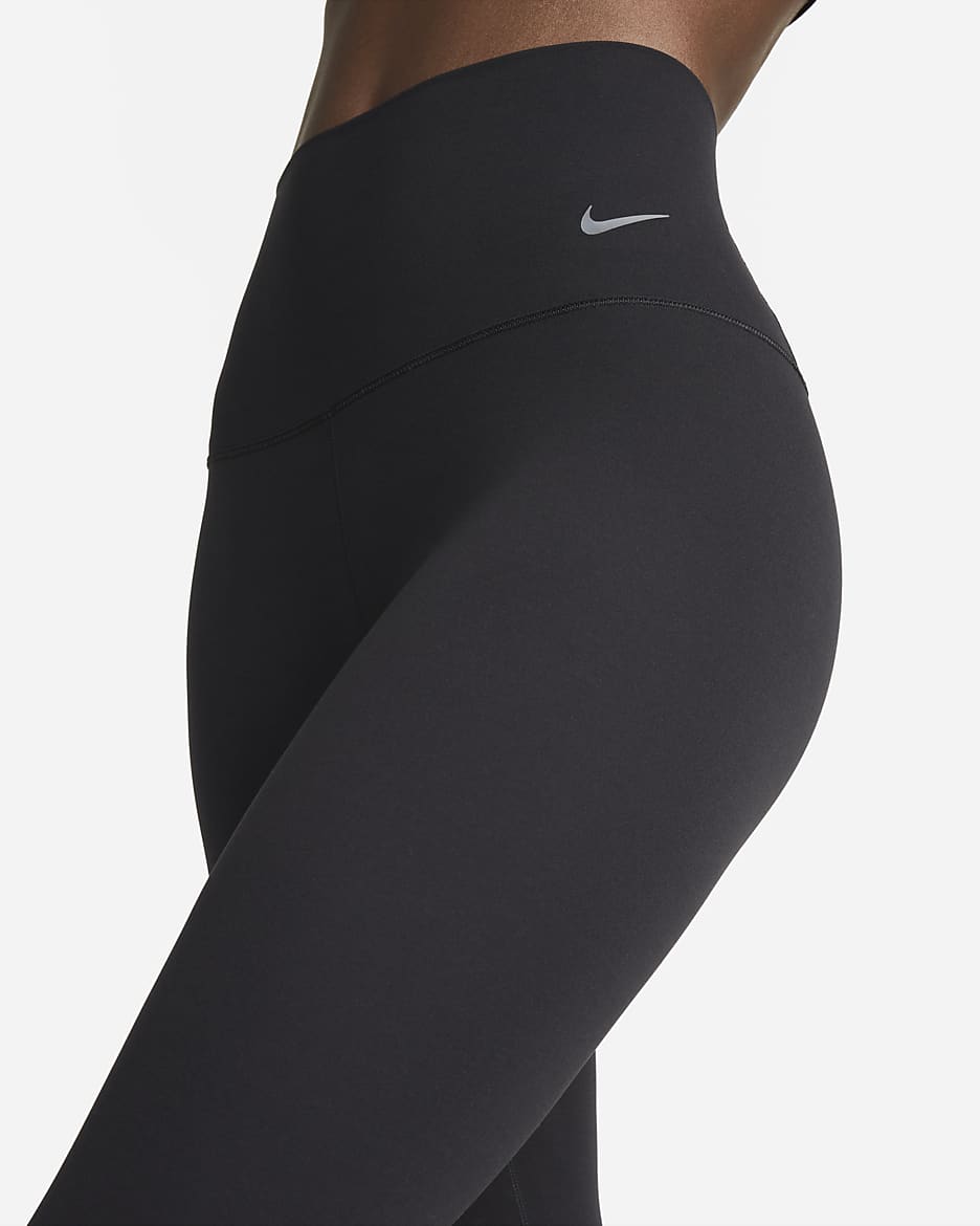 Nike Zenvy Women's Gentle-Support High-Waisted 7/8 Leggings - Black/Black