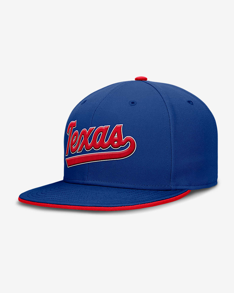 Gorra Nike Dri-FIT de la MLB ajustada para hombre Texas Rangers True - Azul