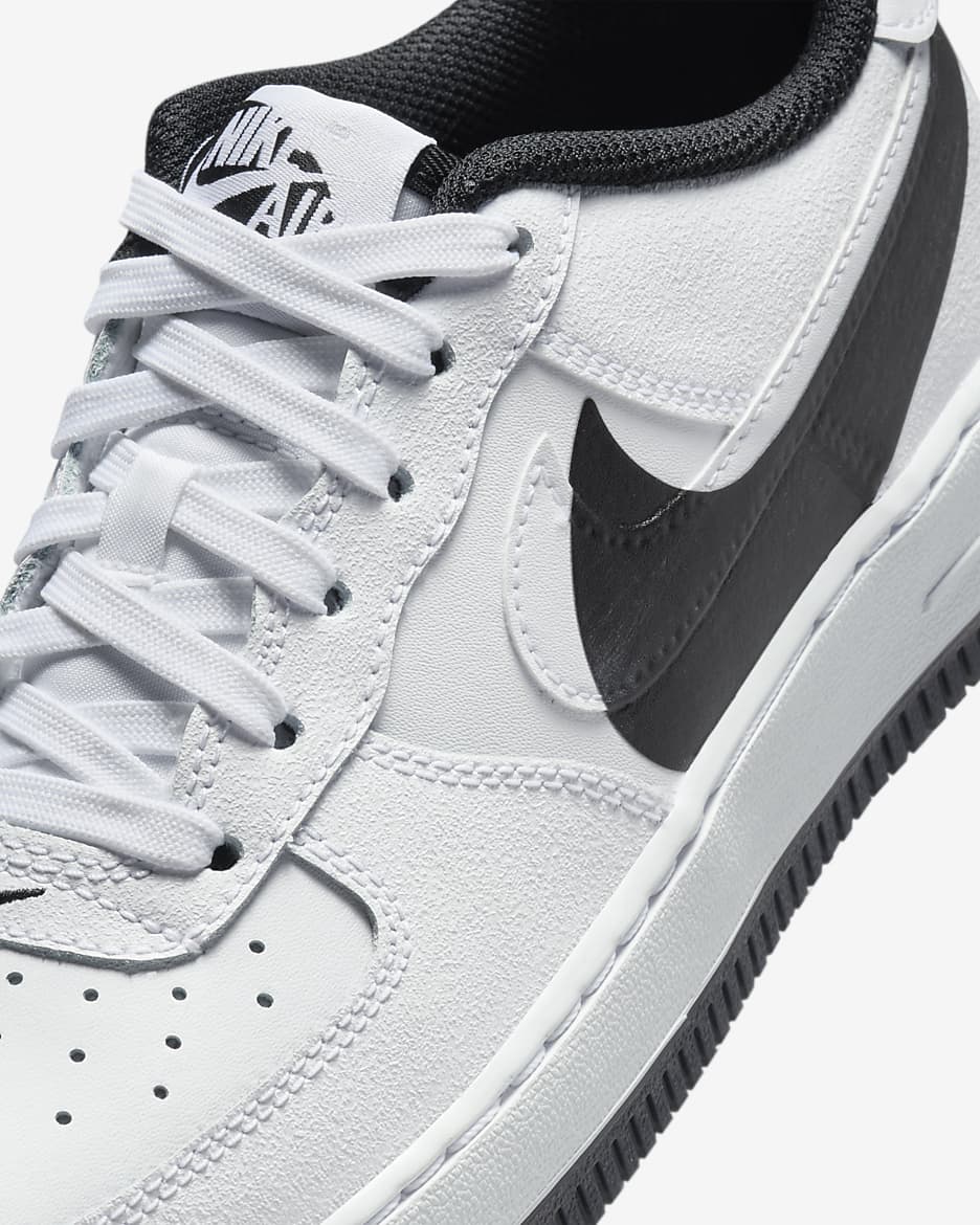 Nike Air Force 1 LV8 4 Older Kids' Shoes - White/Black/White