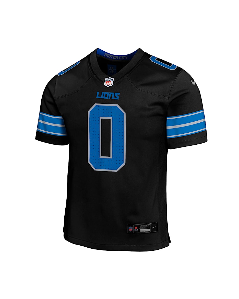 Jahmyr Gibbs Detroit Lions Big Kids' Nike NFL Game Jersey - Black