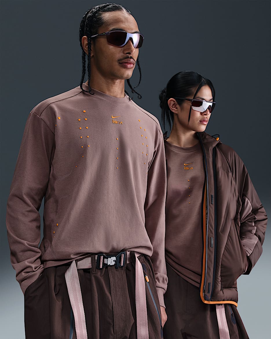 Nike ISPA langärmliges T-Shirt - Smokey Mauve