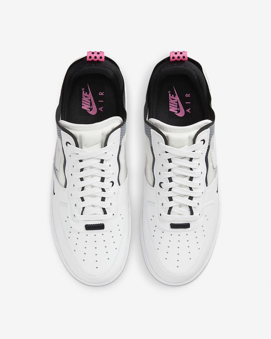 Nike Air Force 1 React Men's Shoes - White/Black/Pink Spell/White