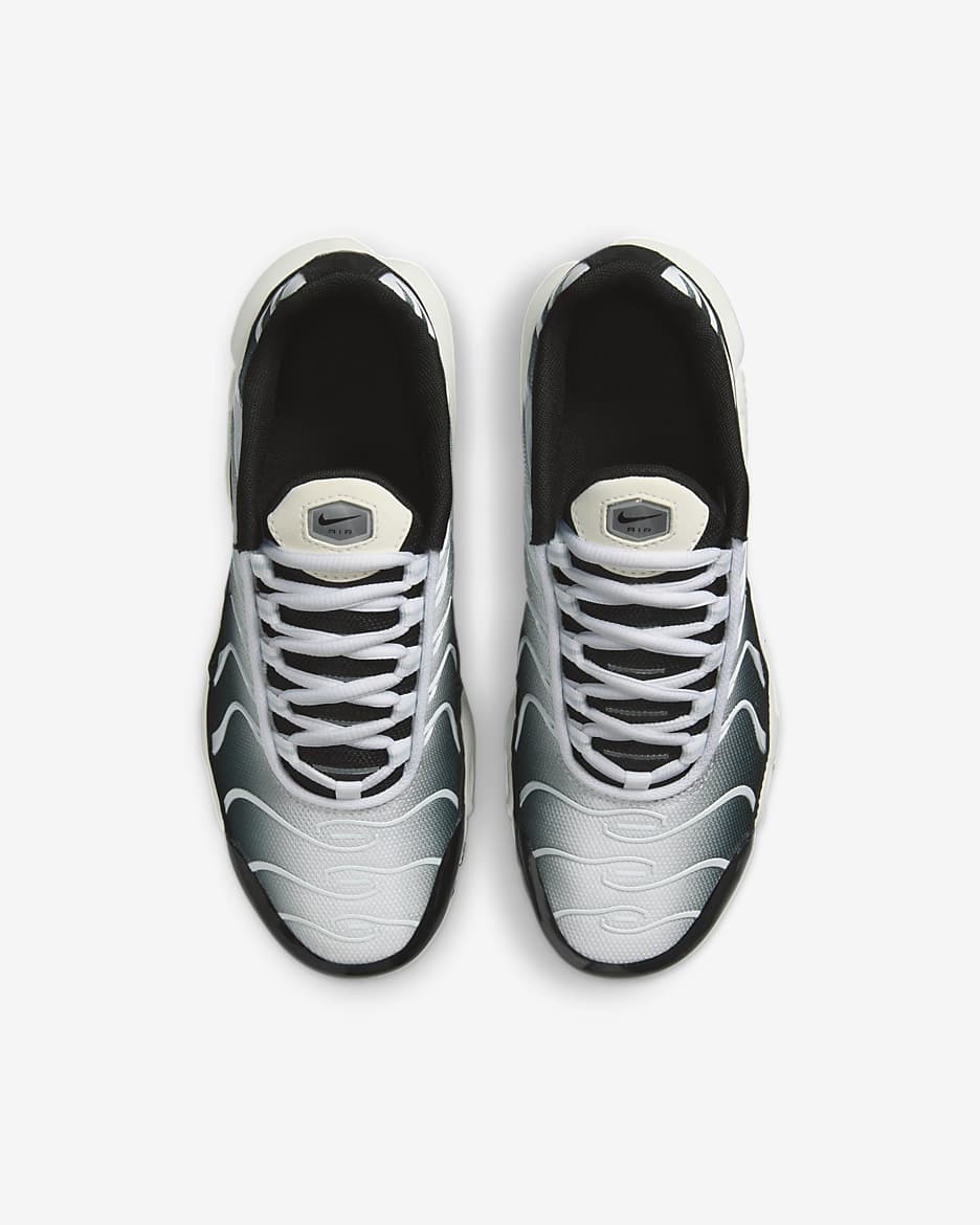 Nike Air Max Plus Sabatilles - Nen/a - Negre/Blanc/Sail/Metallic Cool Grey