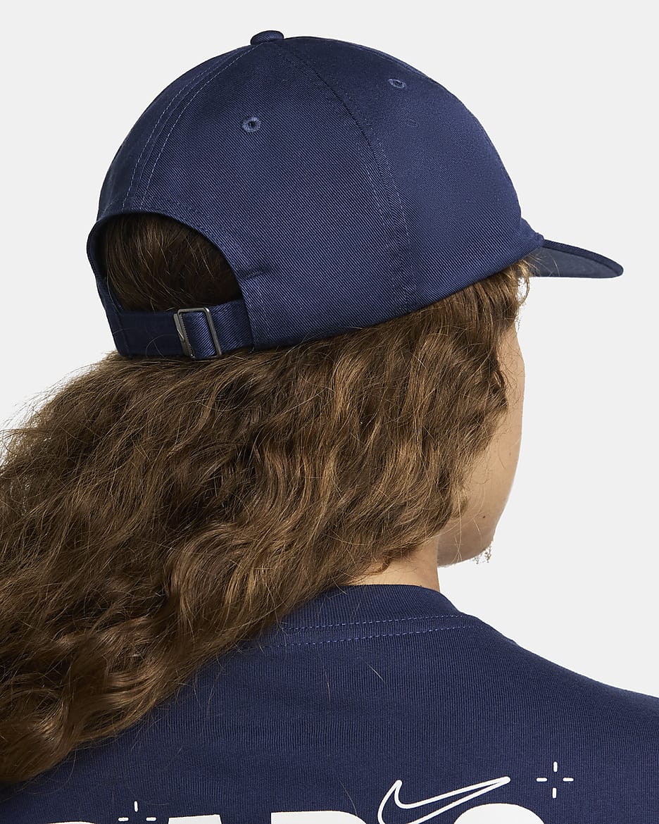 Nike Club Unstrukturierte Cap mit flachem Schirm - Midnight Navy/Midnight Navy