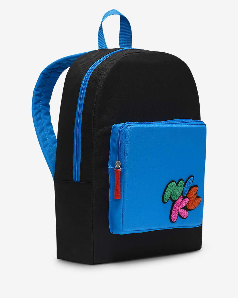 Nike Classic Kinderrucksack (16 l) - Schwarz/Photo Blue/Picante Red