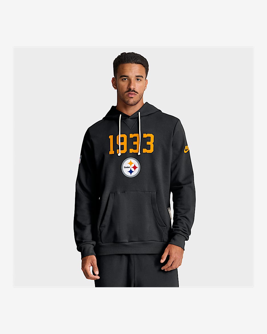 Pittsburgh Steelers Alt Onside Conversion Sideline Men's Nike Dri-FIT NFL Pullover Hoodie - Black
