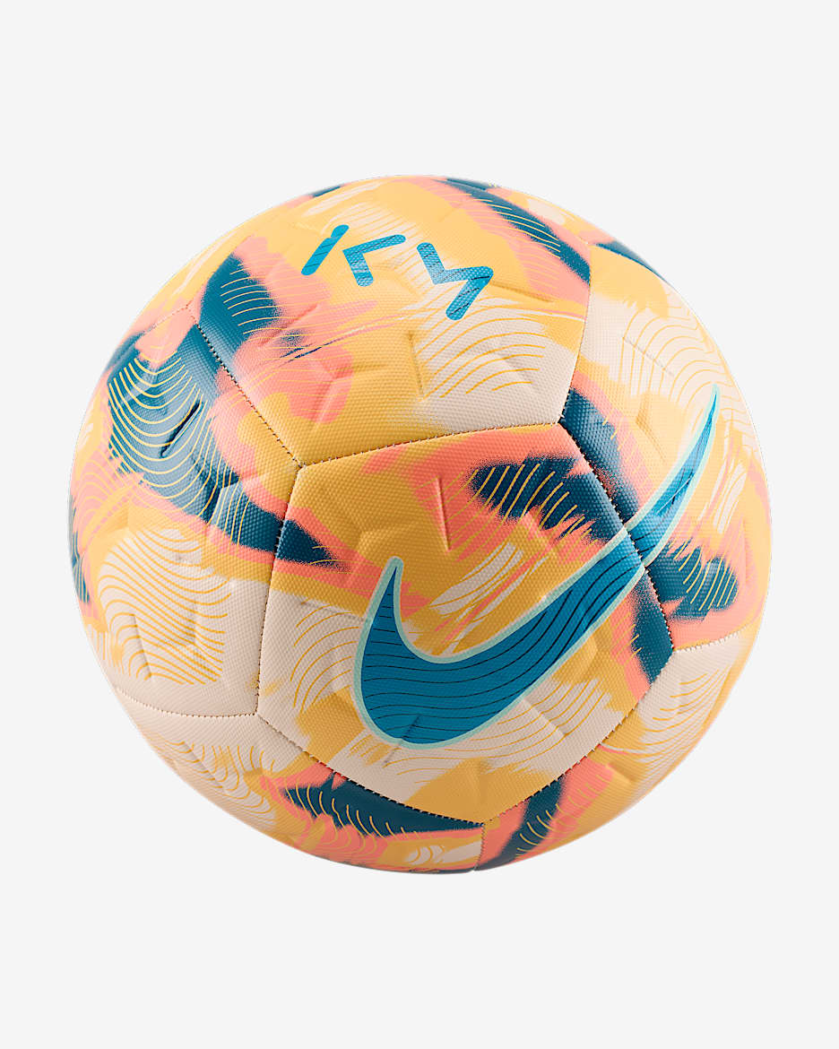 Nike Academy "Kylian Mbappé" Soccer Ball - Guava Ice/Melon Tint/Green Abyss