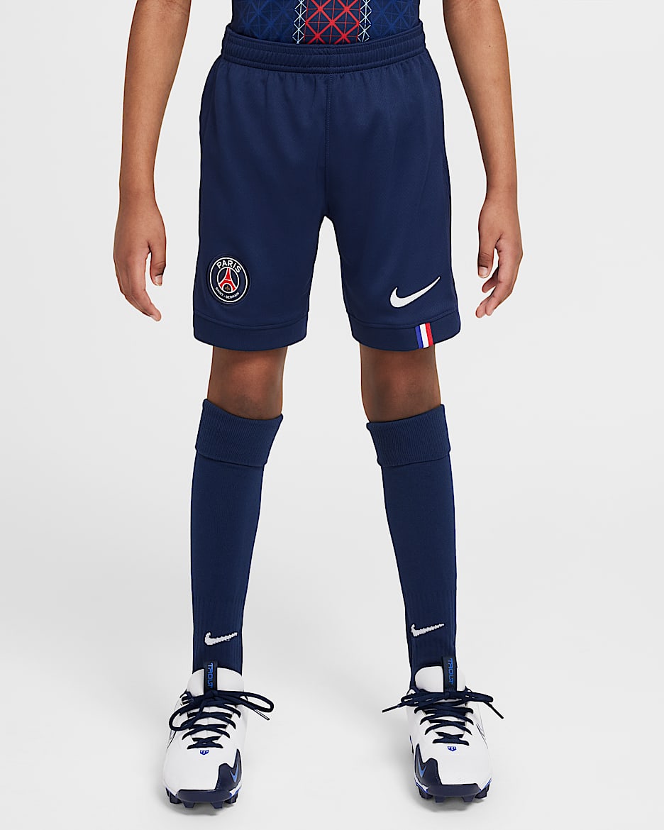 Primera equipación Stadium París Saint-Germain 2025/26 Pantalón corto de fútbol Replica Nike Dri-FIT - Niño/a - Midnight Navy/Blanco