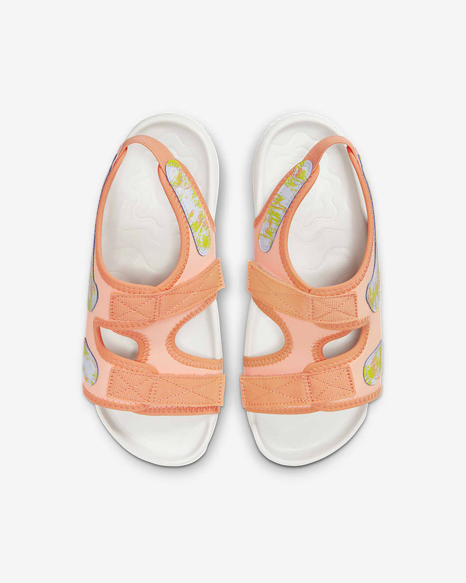 Nike Sunray Adjust 6 SE Older Kids' Slides - Arctic Orange/Photon Dust/Orange Trance/Multi-Colour