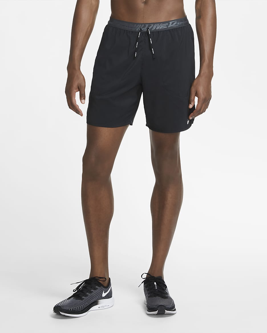 Nike Flex Stride Wild Run Men's Brief Running Shorts - Black/Dark Smoke Grey