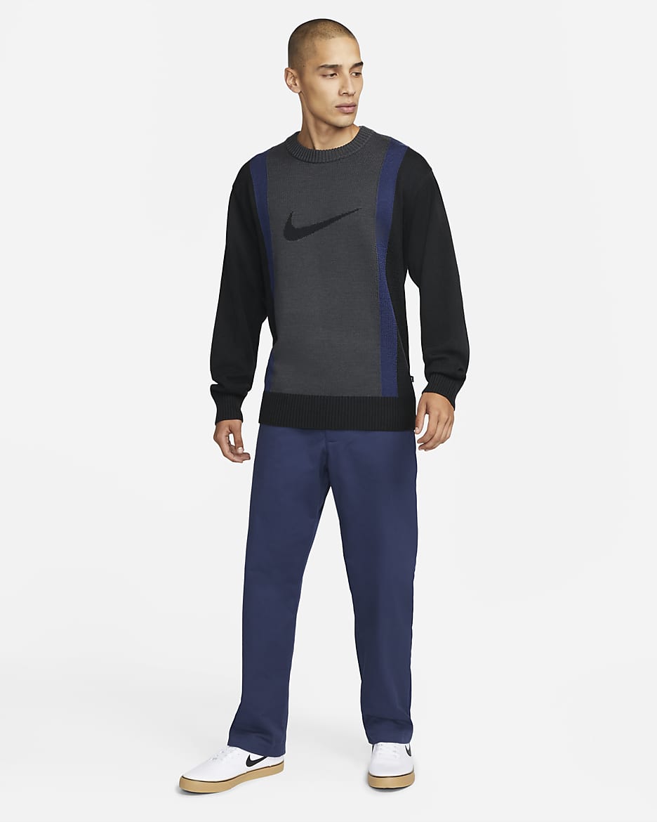 Nike SB Skate Jumper - Black/Dark Smoke Grey/Midnight Navy/Black