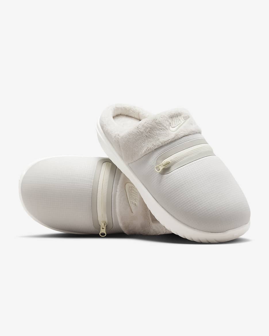 Nike Burrow Women's Slippers - Light Bone/Sail/Light Iron Ore/Coconut Milk