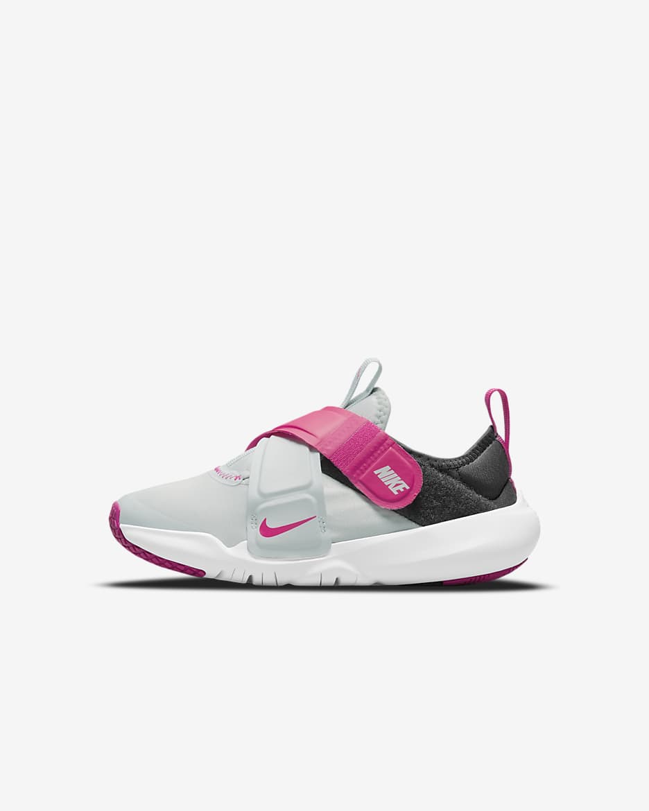 Nike Flex Advance Younger Kids' Shoes - Pure Platinum/Sangria/Pink Prime