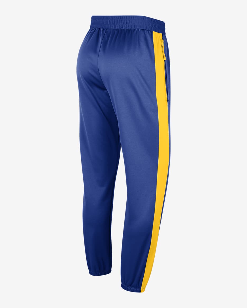 Golden State Warriors Starting 5 Men's Nike Therma-FIT NBA Pants - Rush Blue/Amarillo/Amarillo